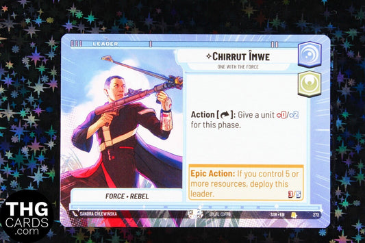 Chirrut Imwe 272 Rare Hyperspace Star Wars Unlimited Card