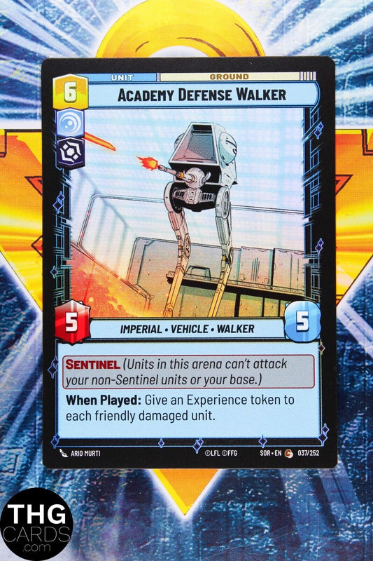 Academy Defense Walker 037/252 Common Foil Star Wars Unlimited Card