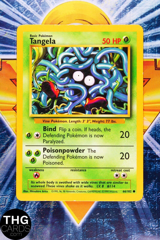 Tangela 66/102 Common Base Set Pokemon Card