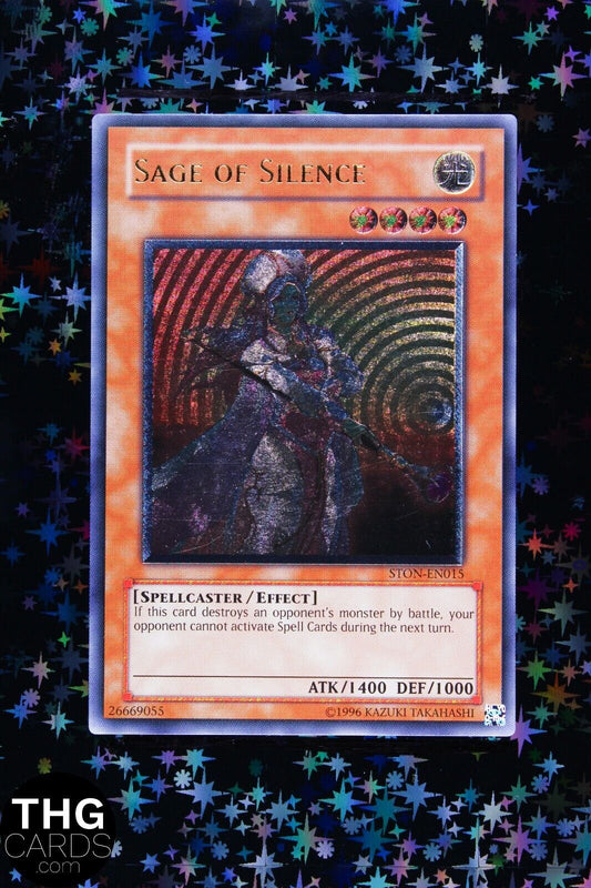 Sage of Silence STON-EN015 Ultimate Rare Yugioh Card