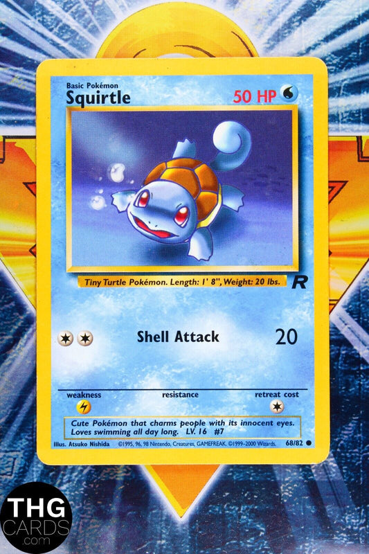 Squirtle 68/82 Common Team Rocket Pokemon Card