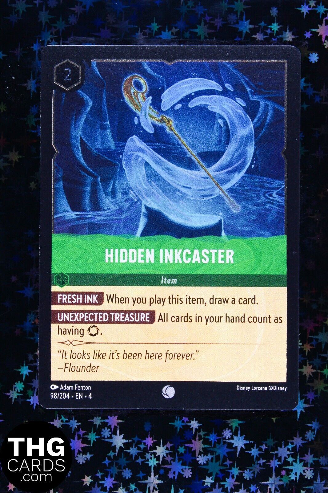 Hidden Inkcaster 98/204 Common Lorcana Card EN 4