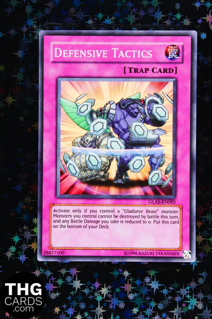 Defensive Tactics GLAS-EN083 Super Rare Yugioh Card