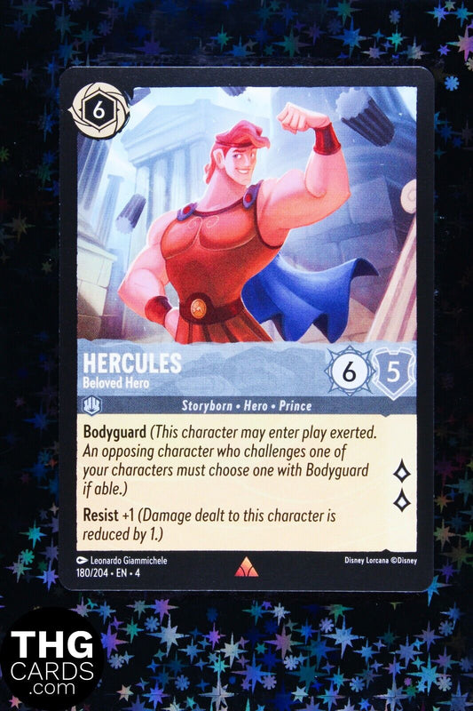 Hercules, Beloved Hero 180/204 Rare Lorcana Card EN 4