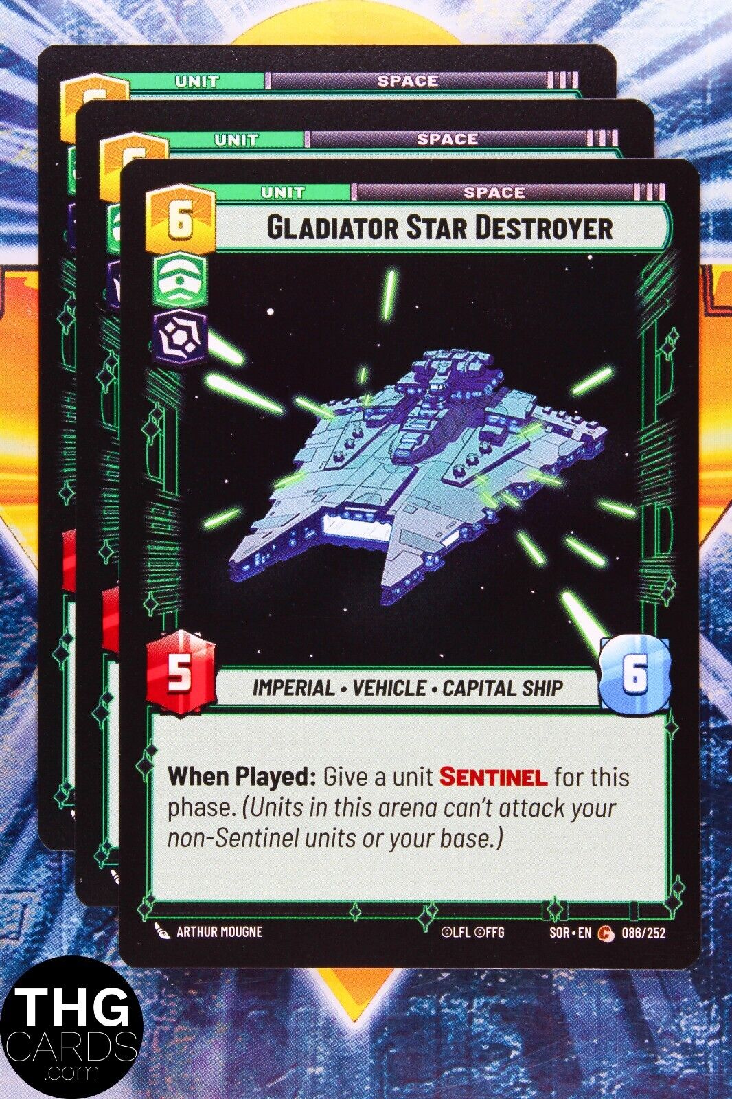 Gladiator Star Destroyer 086/252 Common Star Wars Unlimited Card Playset