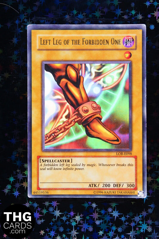 Left Leg of the Forbidden One LOB-E098 Ultra Rare Yugioh Card 3