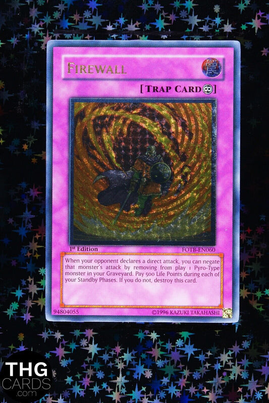 Firewall FOTB-EN060 1st Edition Euro Ultimate Rare Yugioh Card