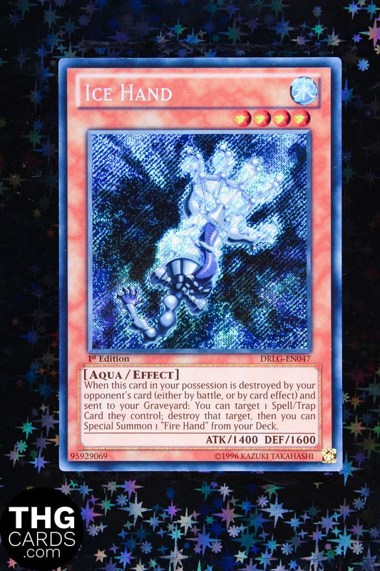 Ice Hand DRLG-EN047 1st Edition Secret Rare Yugioh Card