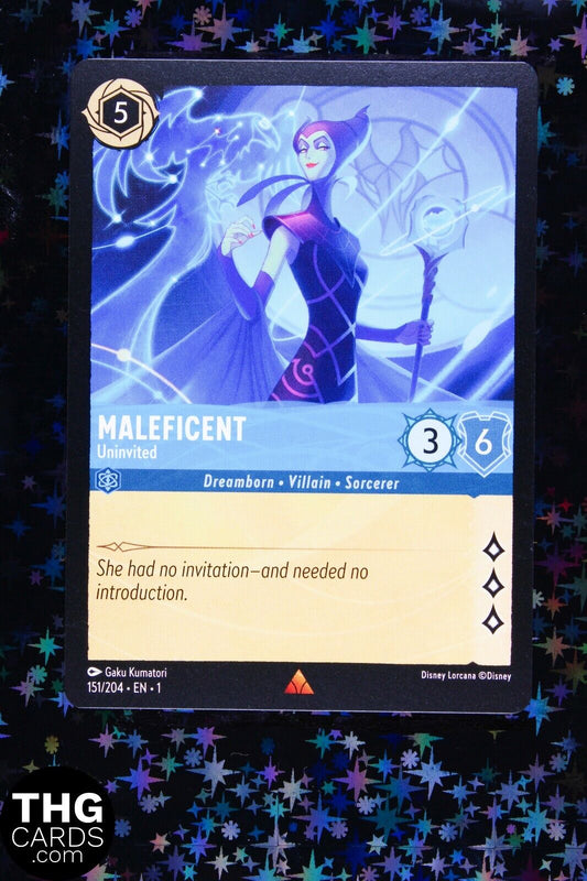 Maleficent, Uninvited 151/204 Rare Lorcana Card EN 1