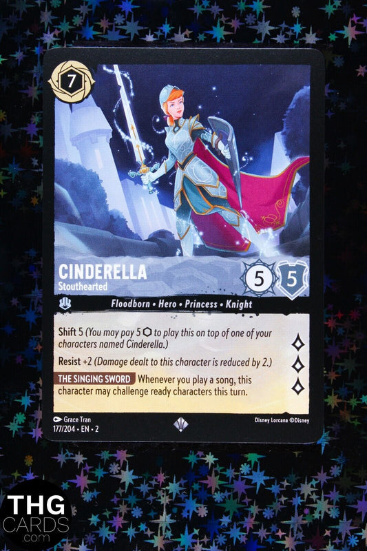 Cinderella, Stouthearted 177/204 Super Rare Lorcana Card EN 2