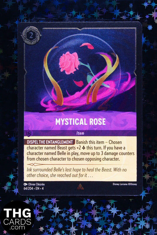 Mystical Rose 64/204 Foil Rare Lorcana Card EN 4