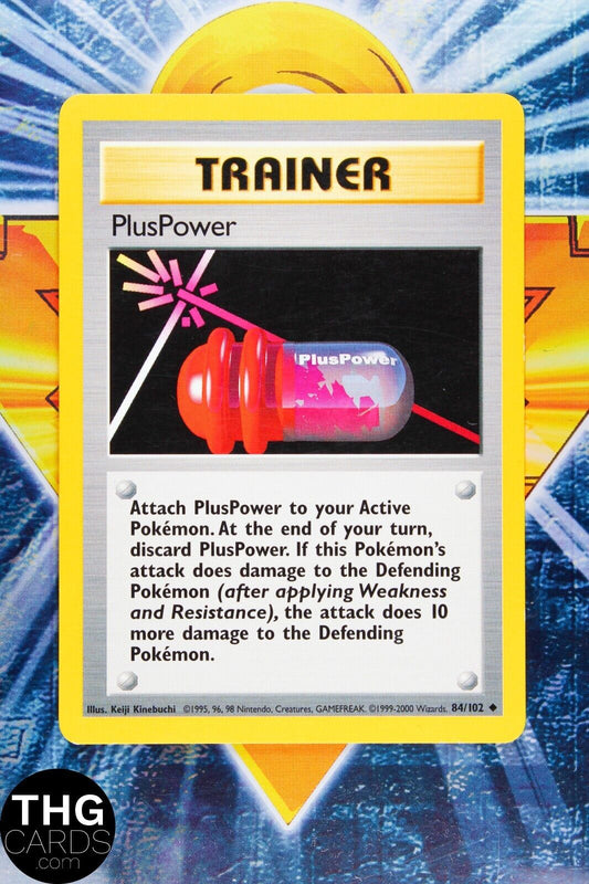 PlusPower 84/102 Uncommon Base Set Pokemon Card