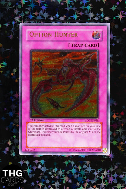 Option Hunter SOI-EN058 1st Edition Ultimate Rare Yugioh Card