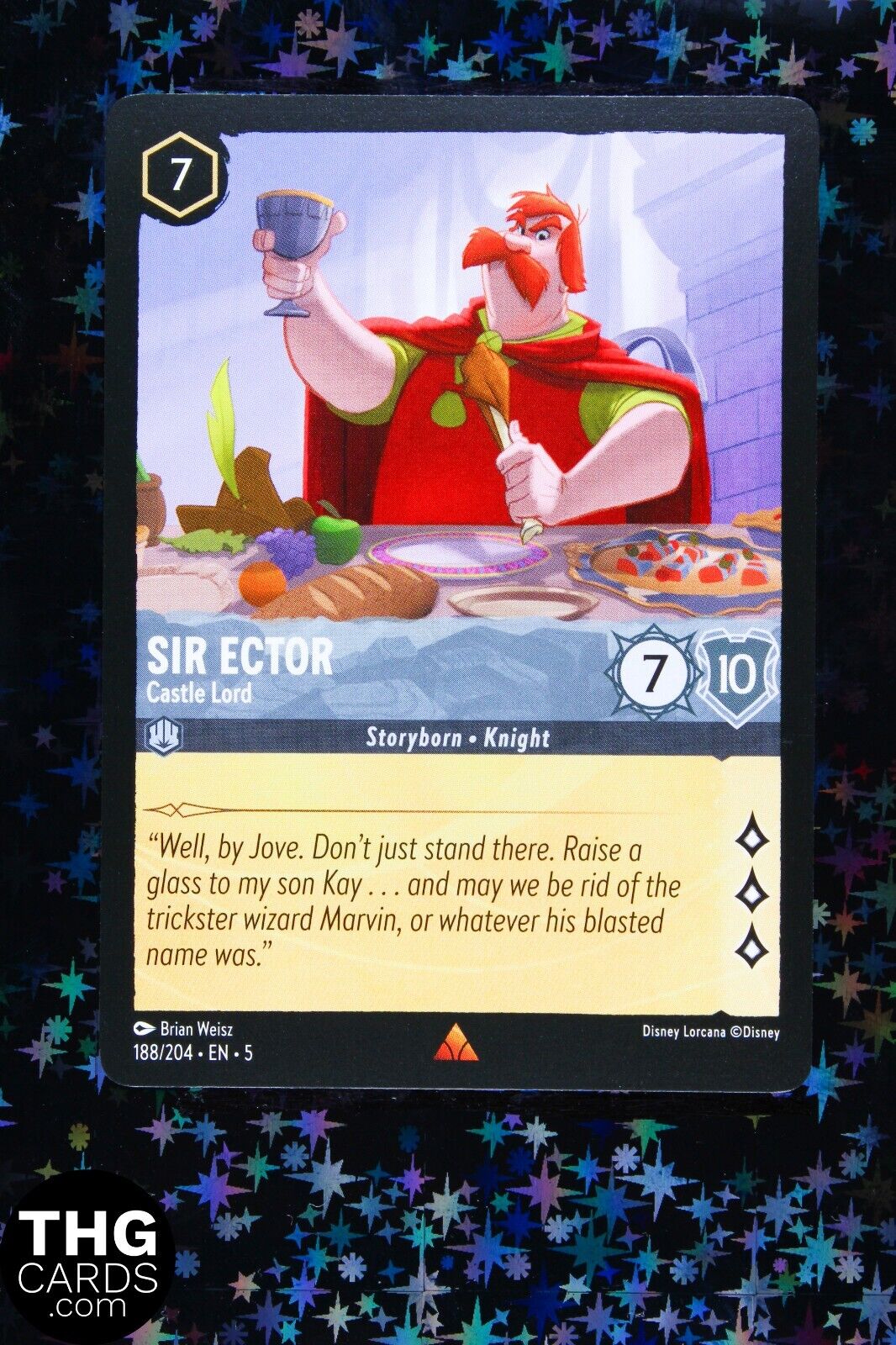 Sir Ector, Castle Lord 188/204 Rare Lorcana Card EN 5