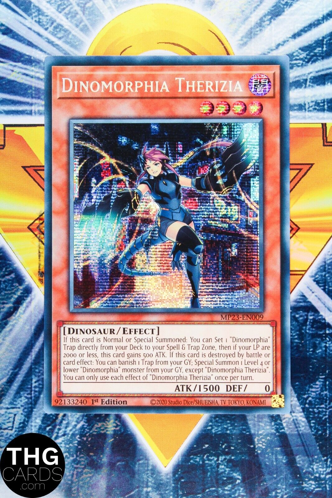 Dinomorphia Therizia MP23-EN009 1st Edition Secret Rare Yugioh Card