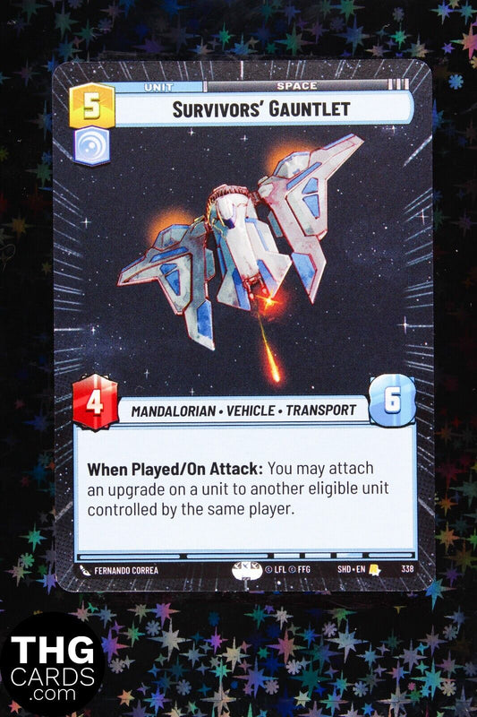 Survivor's Gauntlet 338 Rare Hyperspace Star Wars Unlimited Card SHD