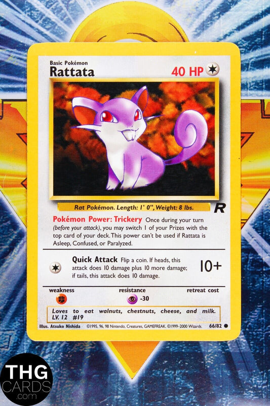 Rattata 66/82 Common Team Rocket Pokemon Card