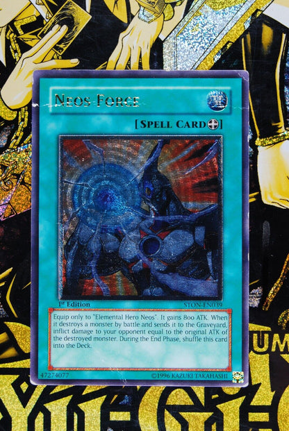 Neos Force STON-EN039 1st Edition Ultimate Rare Yugioh Card