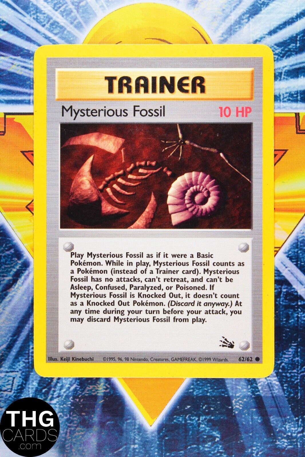 Mysterious Fossil 62/62 Common Fossil Pokemon Card