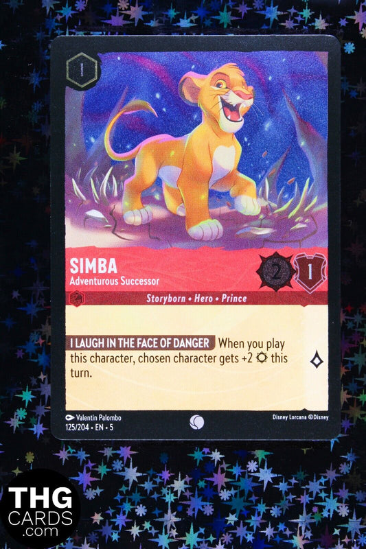 Simba, Adventurous Successor 125/204 Foil Common Lorcana Card EN 5