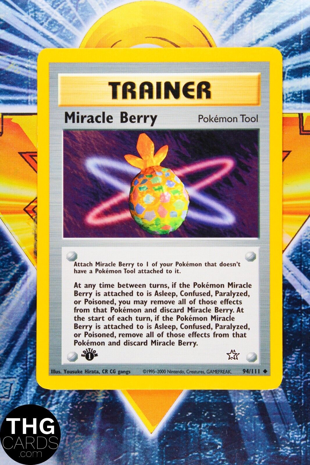 Miracle Berry 94/111 1st Edition Uncommon Neo Genesis Pokemon Card