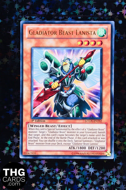 Gladiator Beast Lanista LCGX-EN252 1st Edition Ultra Rare Yugioh Card