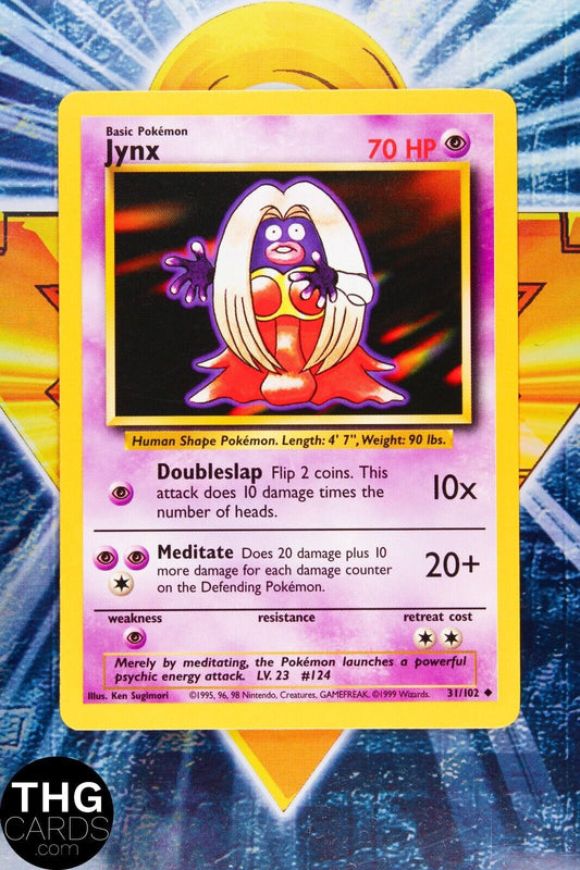 Jynx 31/102 Uncommon Base Set Pokemon Card 2