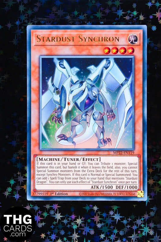 Stardust Synchron MP22-EN119 1st Edition Ultra Rare Yugioh Card