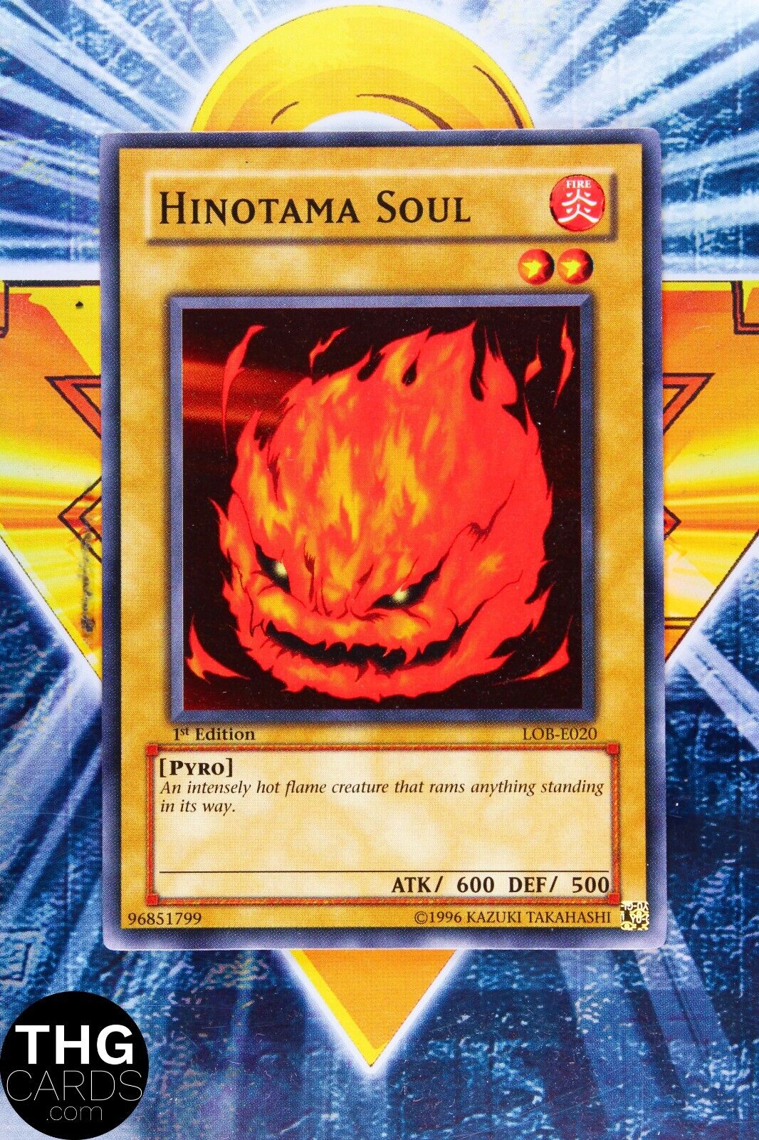 Hinotama Soul LOB-E020 1st Edition Common Yugioh Card