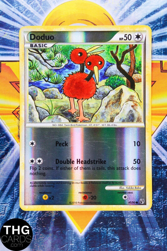 Doduo 45/90 Reverse Holo Common HeartGold & SoulSilver Undaunted Pokemon Card