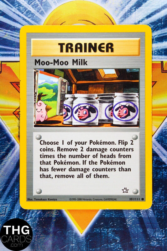 Moo-Moo Milk 101/111 Common Neo Genesis Pokemon Card
