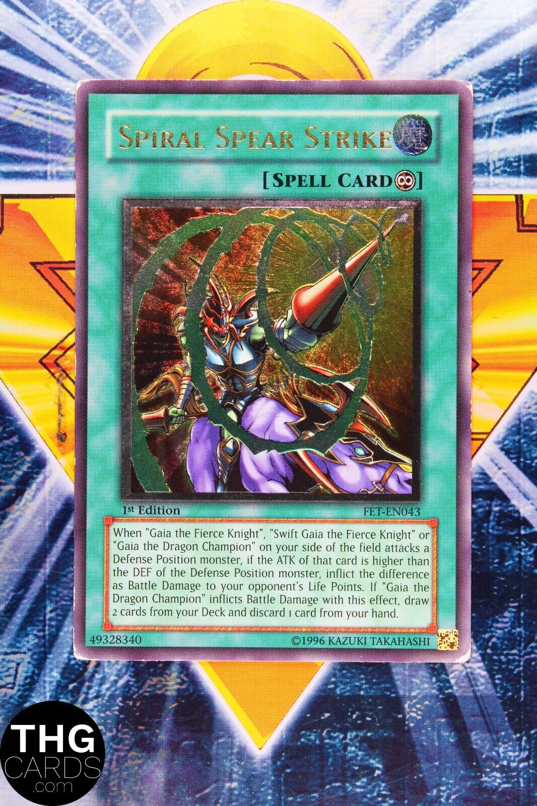 Spiral Spear Strike FET-EN043 1st Edition European Ultimate Rare Yugioh Card