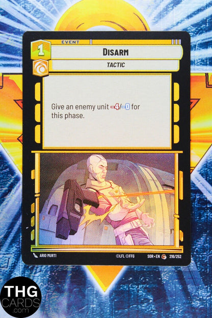 Disarm - Tactic 216/252 Common Foil Star Wars Unlimited Card