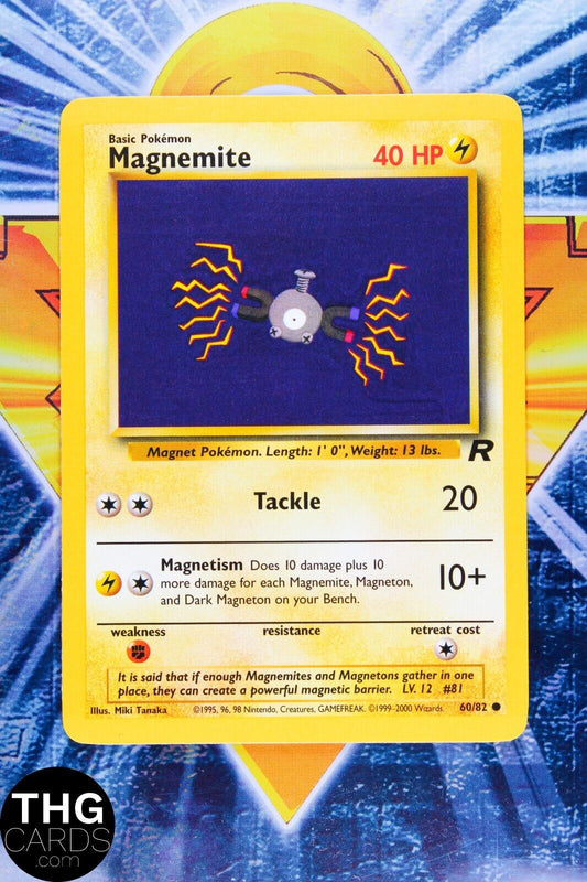 Magnemite 60/82 Common Team Rocket Pokemon Card