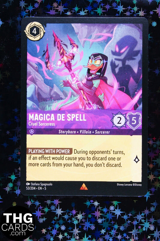 Magica De Spell, Cruel Sorceress 53/204 Rare Lorcana Card EN 5