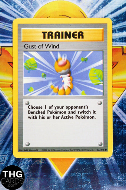 Gust of Wind 93/102 Common Base Set Pokemon Card