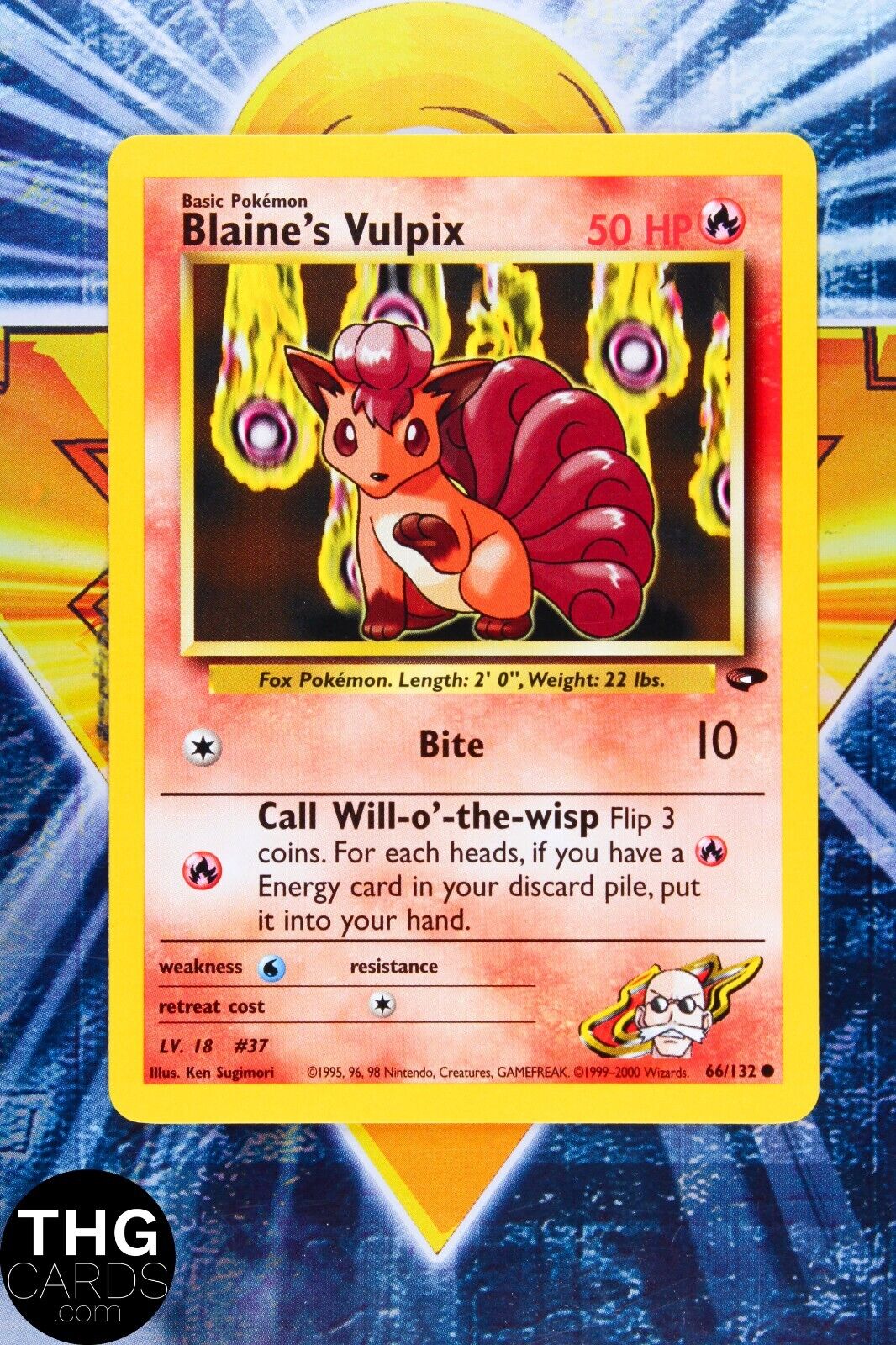 Blaine's Vulpix 66/132 Common Gym Challenge Pokemon Card