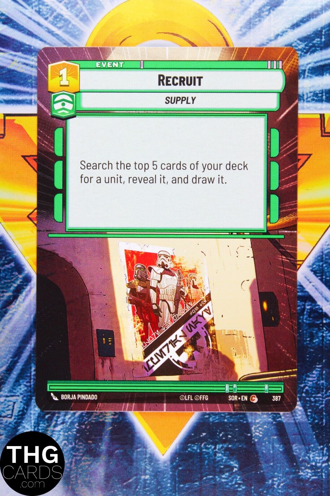 Recruit - Supply 387 Common Hyperspace Star Wars Unlimited Card