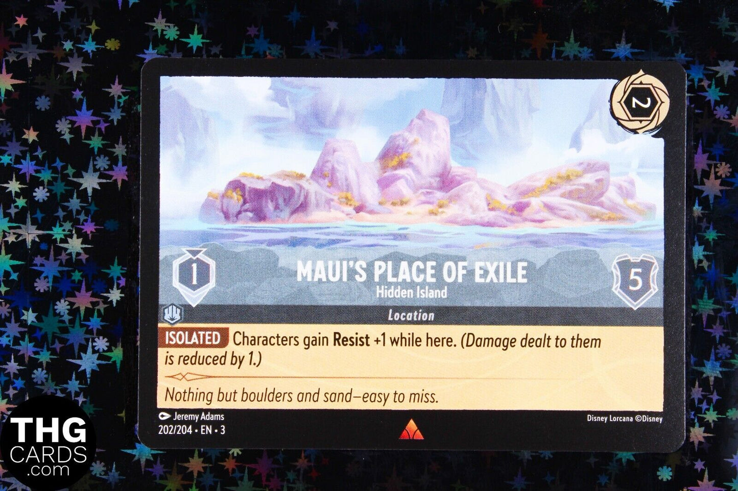 Maui's Place of Exile, Hidden Island 202/204 Rare Lorcana Card EN 3