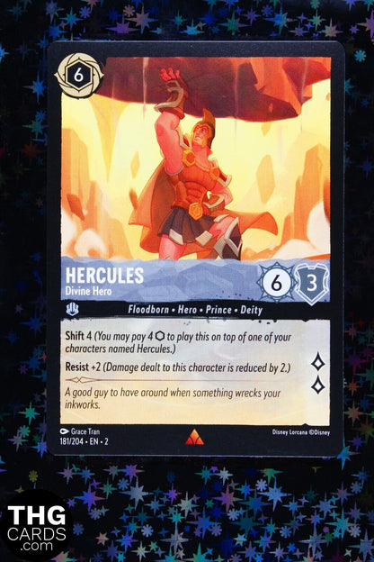 Hercules, Divine Hero 181/204 Rare Lorcana Card EN 2