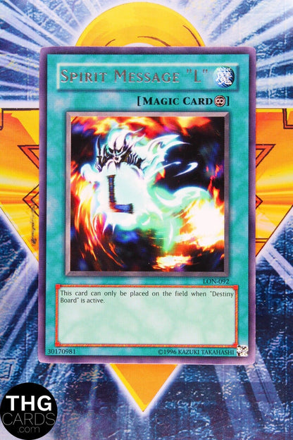 Spirit Message "L" LON-092 Rare Yugioh Card MAGIC CARD