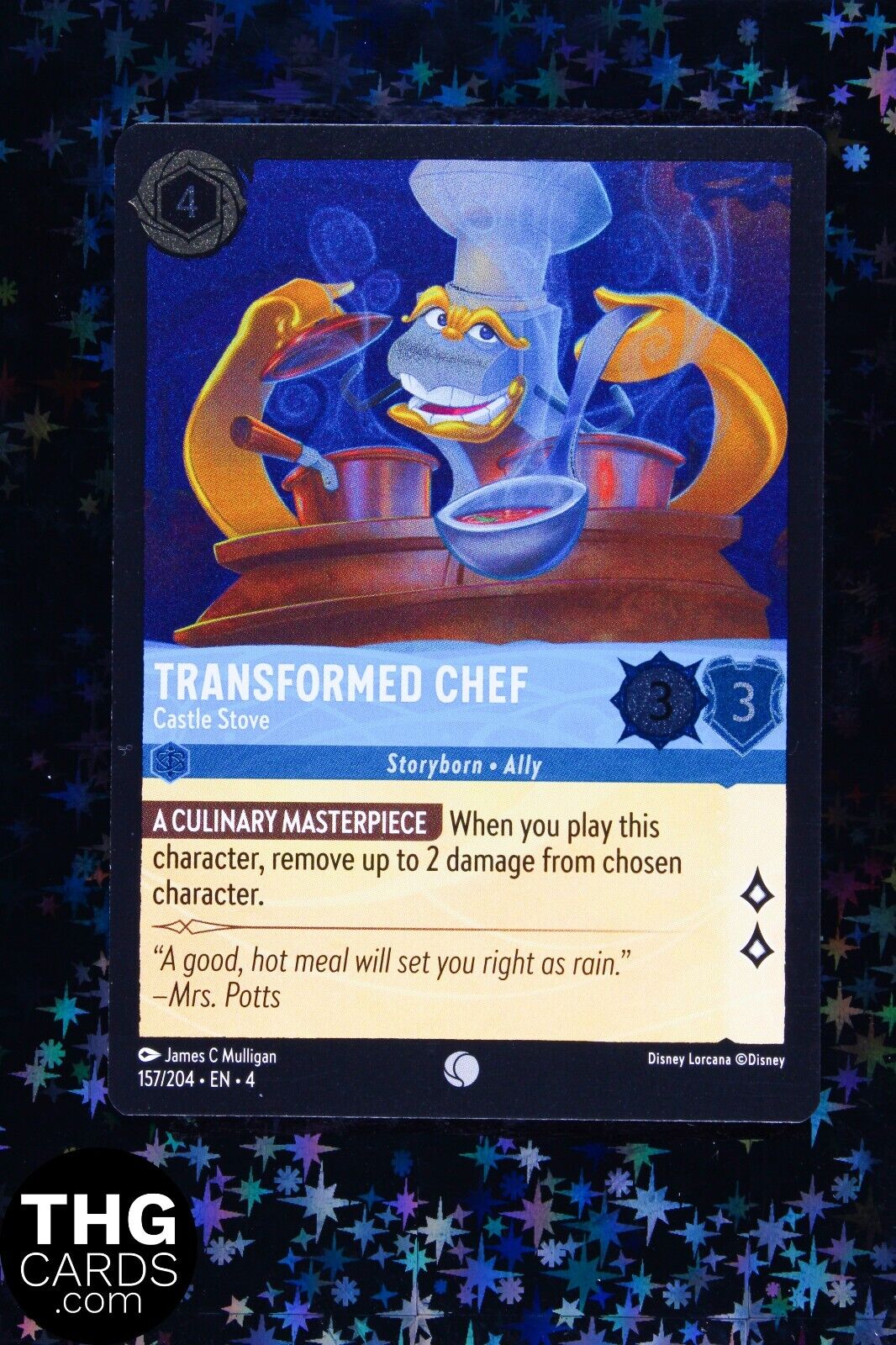 Transformed Chef, Castle Stove 157/204 Common Lorcana Card EN 4