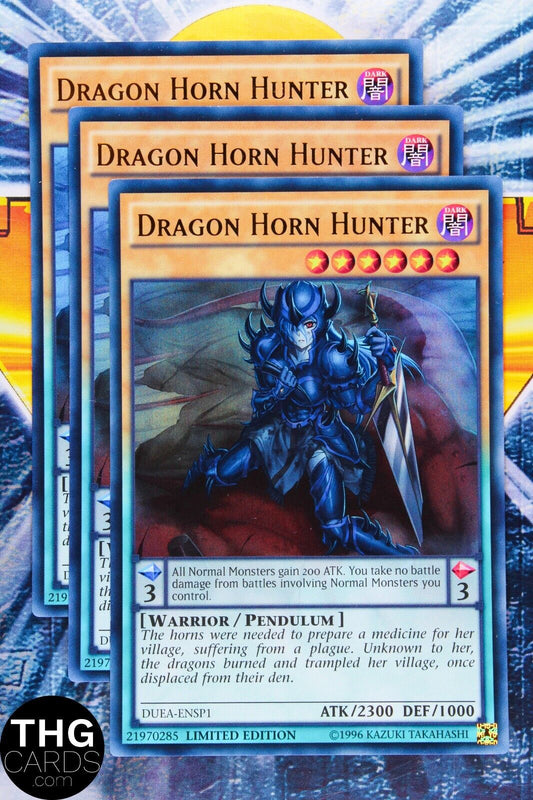 Dragon Horn Hunter DUEA-ENSP1 Limited Edition Ultra Rare Yugioh Card Playset