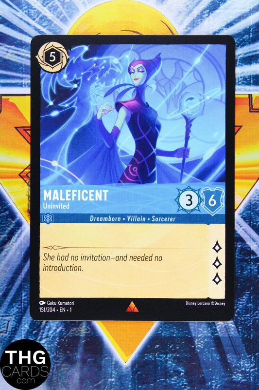 Maleficent, Uninvited 151/204 Standard Rare Lorcana First Chapter Card