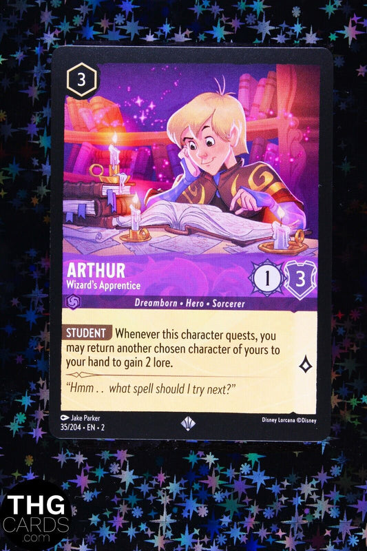 Arthur, Wizard's Apprentice 35/204 Super Rare Lorcana Card EN2