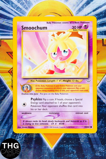 Smoochum 54/64 Common Neo Revelation Pokemon Card