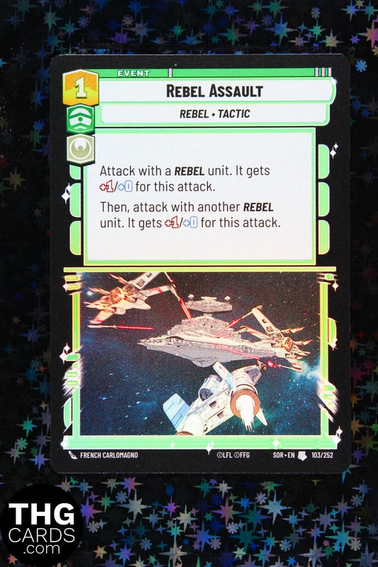 Rebel Assault 103/252 Foil Uncommon Star Wars Unlimited Card