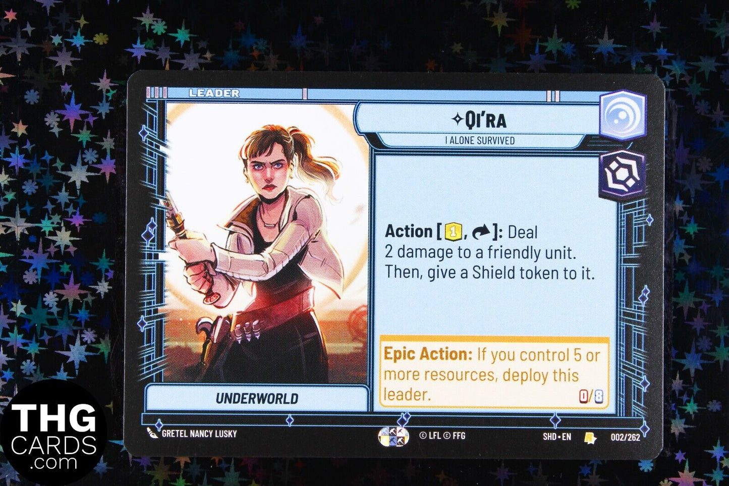 Qi'ra 002/262 Rare Star Wars Unlimited Card SHD