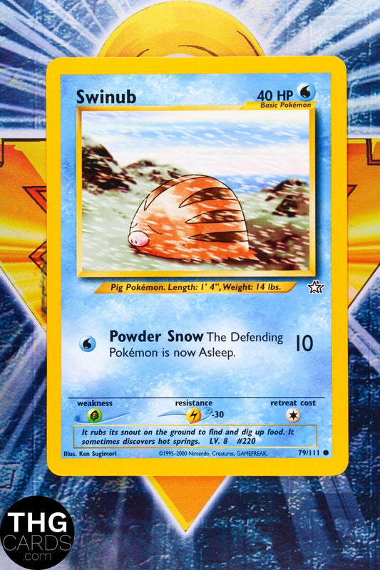 Swinub 79/111 Common Neo Genesis Pokemon Card