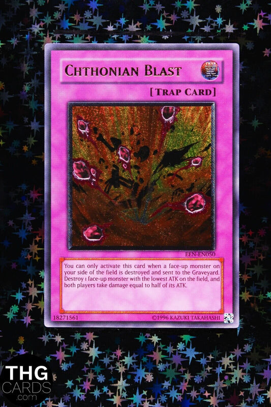 Chthonian Blast EEN-EN050 Ultimate Rare Yugioh Card